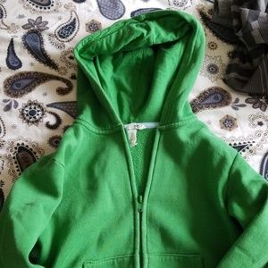 Boys Green Hooded Sweatshirt